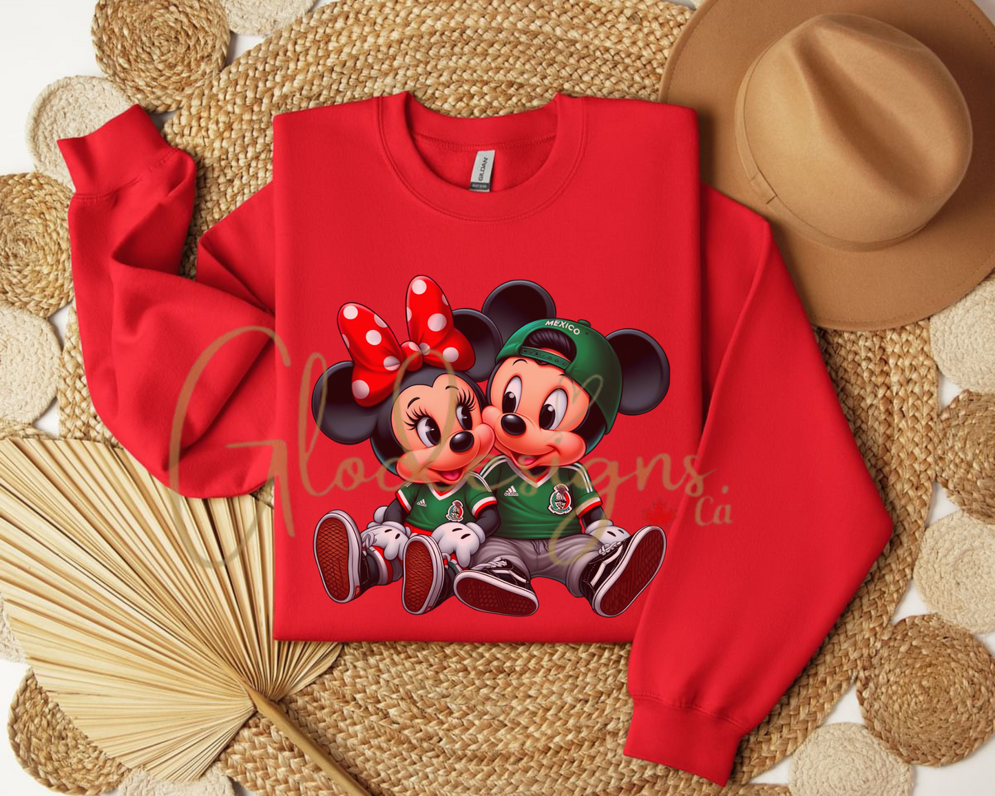 Mexican Minnie & Mickey Crewneck (Unisex).