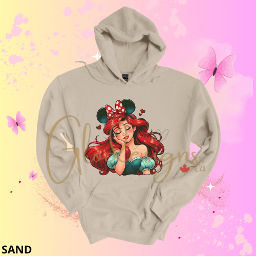 Ariel the little mermaid Hoodie (Unisex).