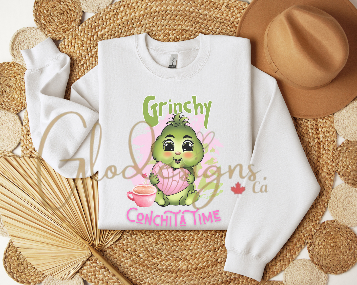 Baby Grinchy Conchita time Crewneck (Unisex).