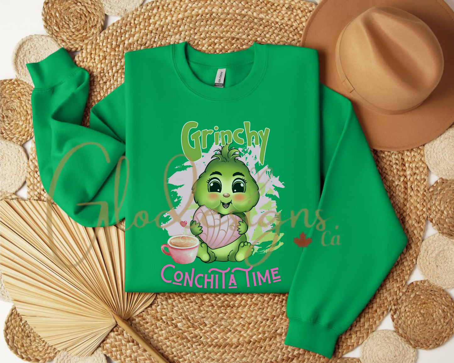 Baby Grinchy Conchita time Crewneck (Unisex).