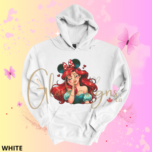 Ariel the little mermaid Hoodie (Unisex).