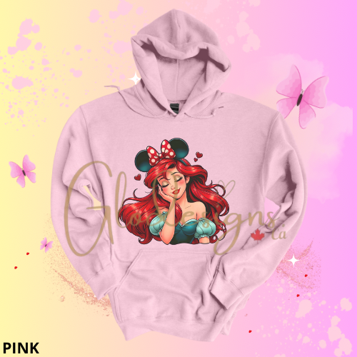 Ariel the little mermaid Hoodie (Unisex).