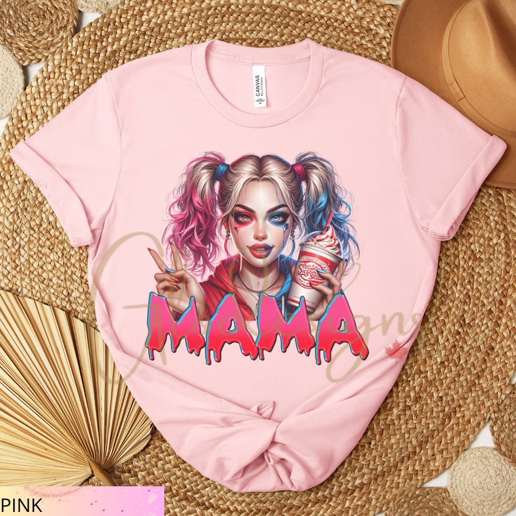 Mamá Harley Joker Halloween 💞 T-Shirt (Unisex).