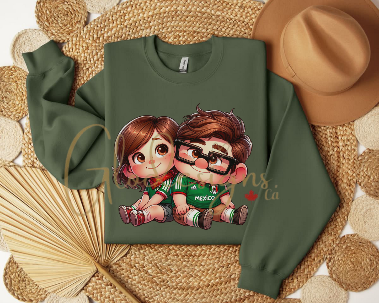 Ellie & Carl Mexican Crewneck (Unisex).