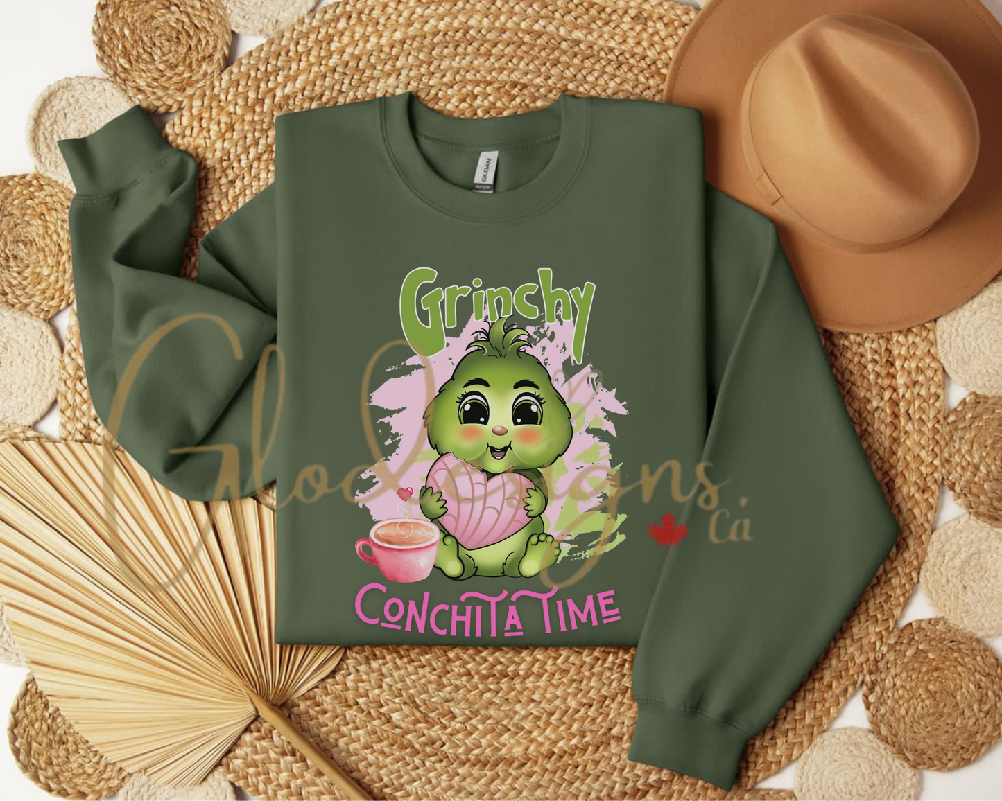 Baby Grinchy Conchita time Crewneck (Unisex).