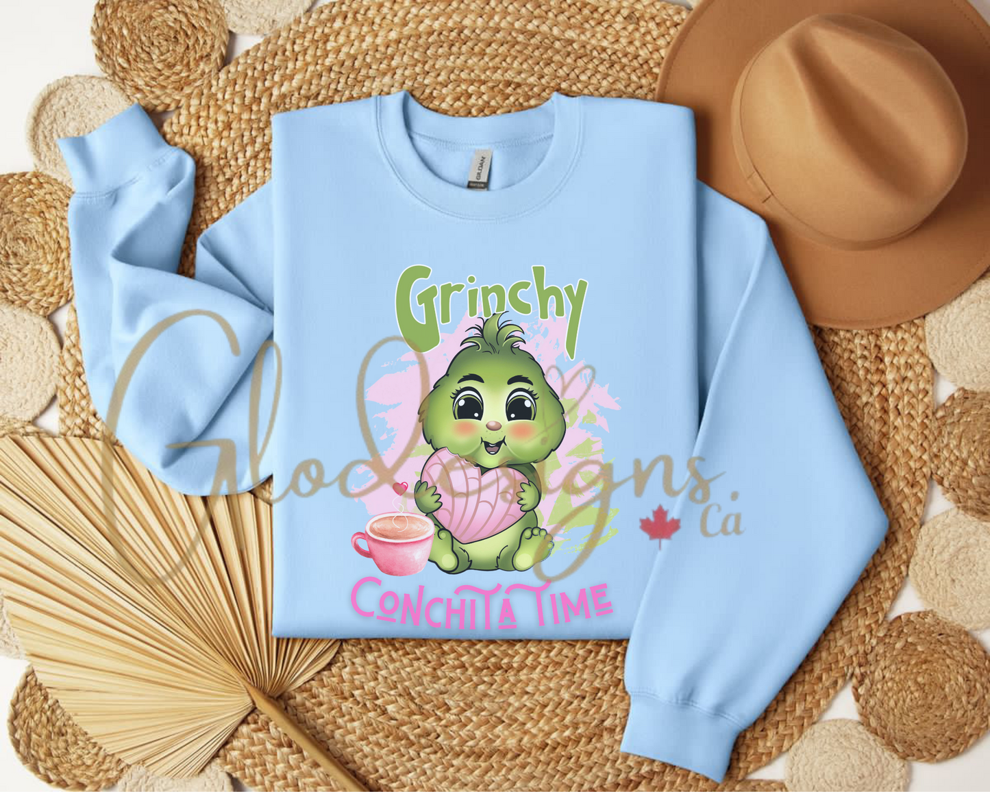 Baby Grinchy Conchita time Crewneck (Unisex).