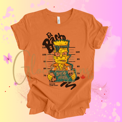 The Bart Simpson Prison El Barto T-Shirt (Unisex).