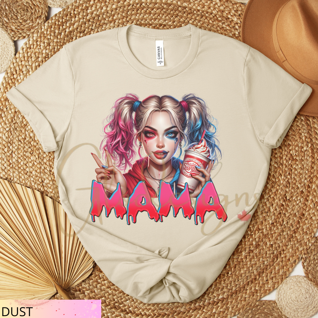 Mamá Harley Joker Halloween 💞 T-Shirt (Unisex).
