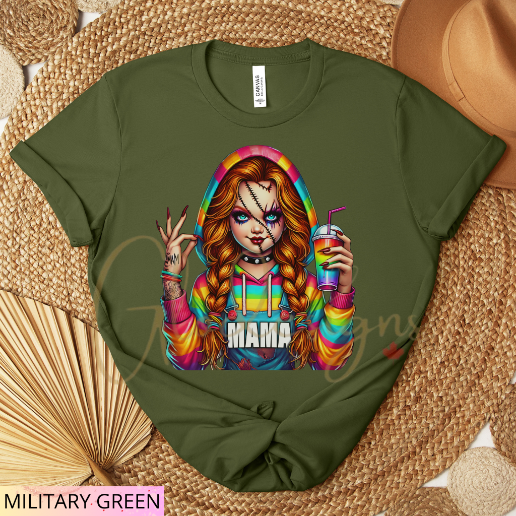 Mamá (Chucky) diabólica Halloween 💞 T-Shirt (Unisex).