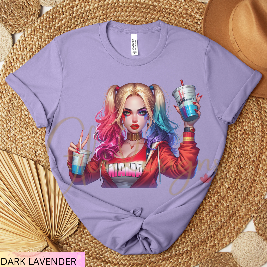 Mamá Harley Joker Halloween 💞 T-Shirt (Unisex).