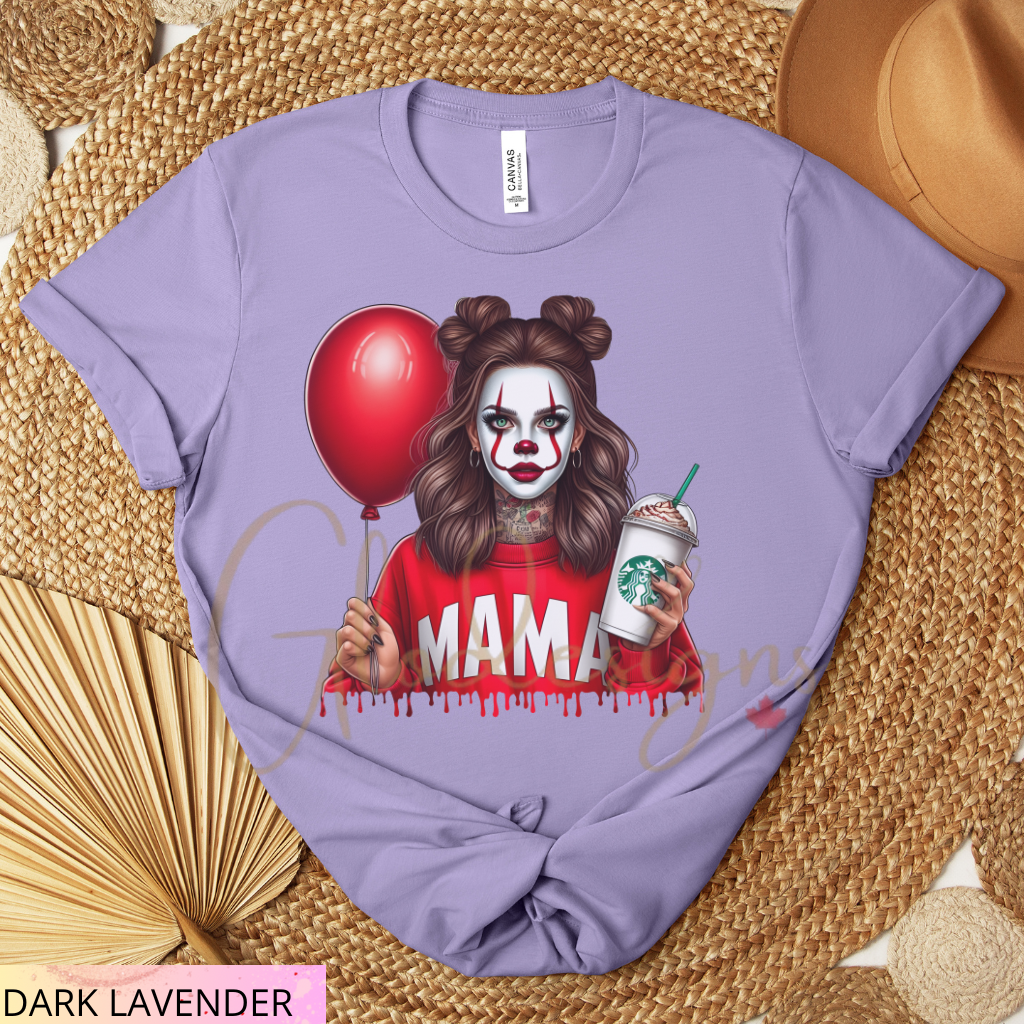 Mamá Pennywise the clown Halloween 💞 T-Shirt (Unisex).